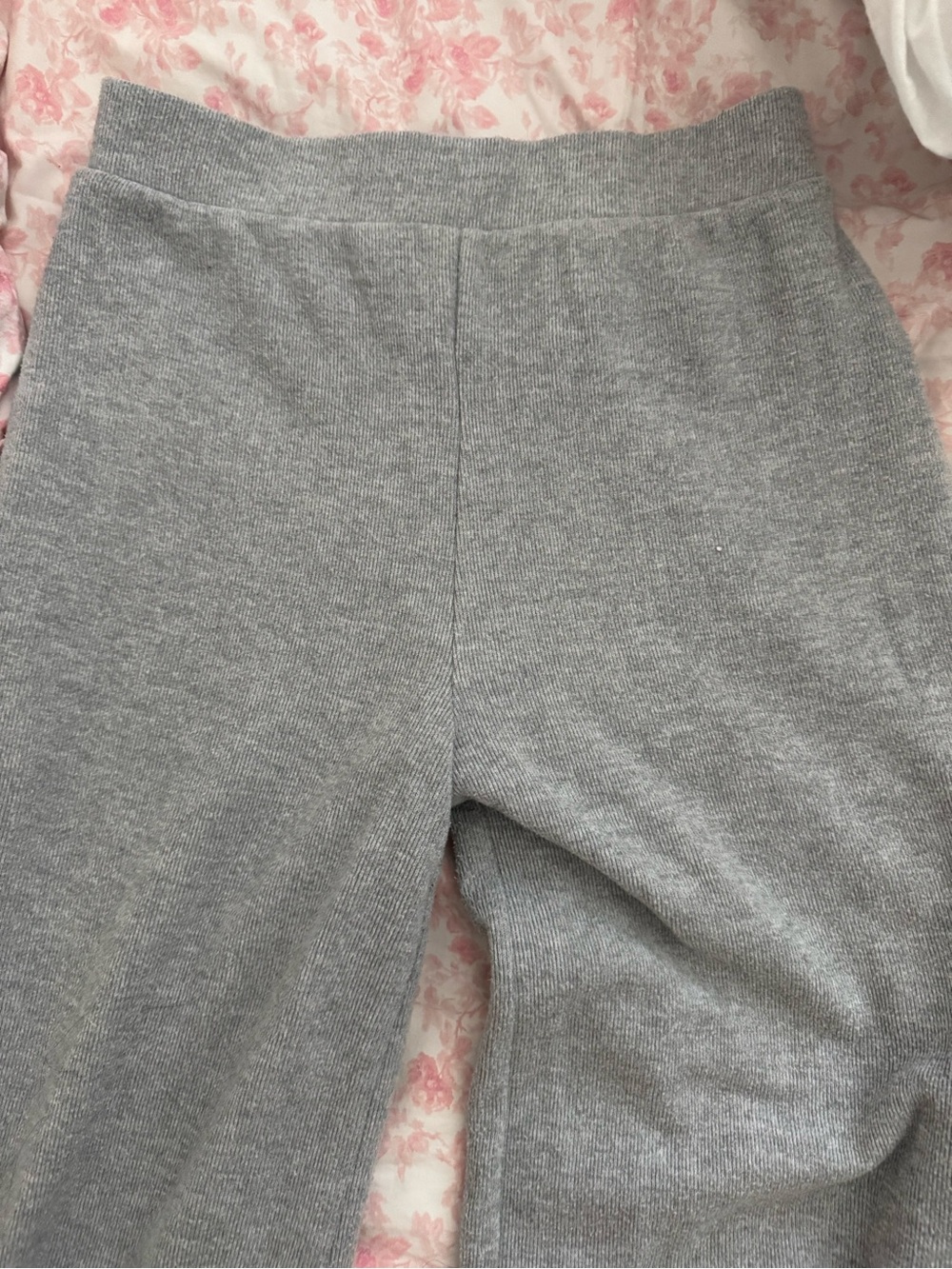 Zara Light Gray Knit Viral “BBL” Leggings